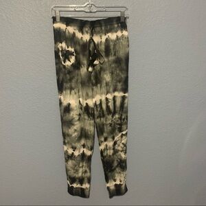 Young Fabulous & Broke Black White Tie Dye Joggers